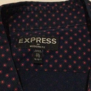 Express Navy pattern shirt XXL blend